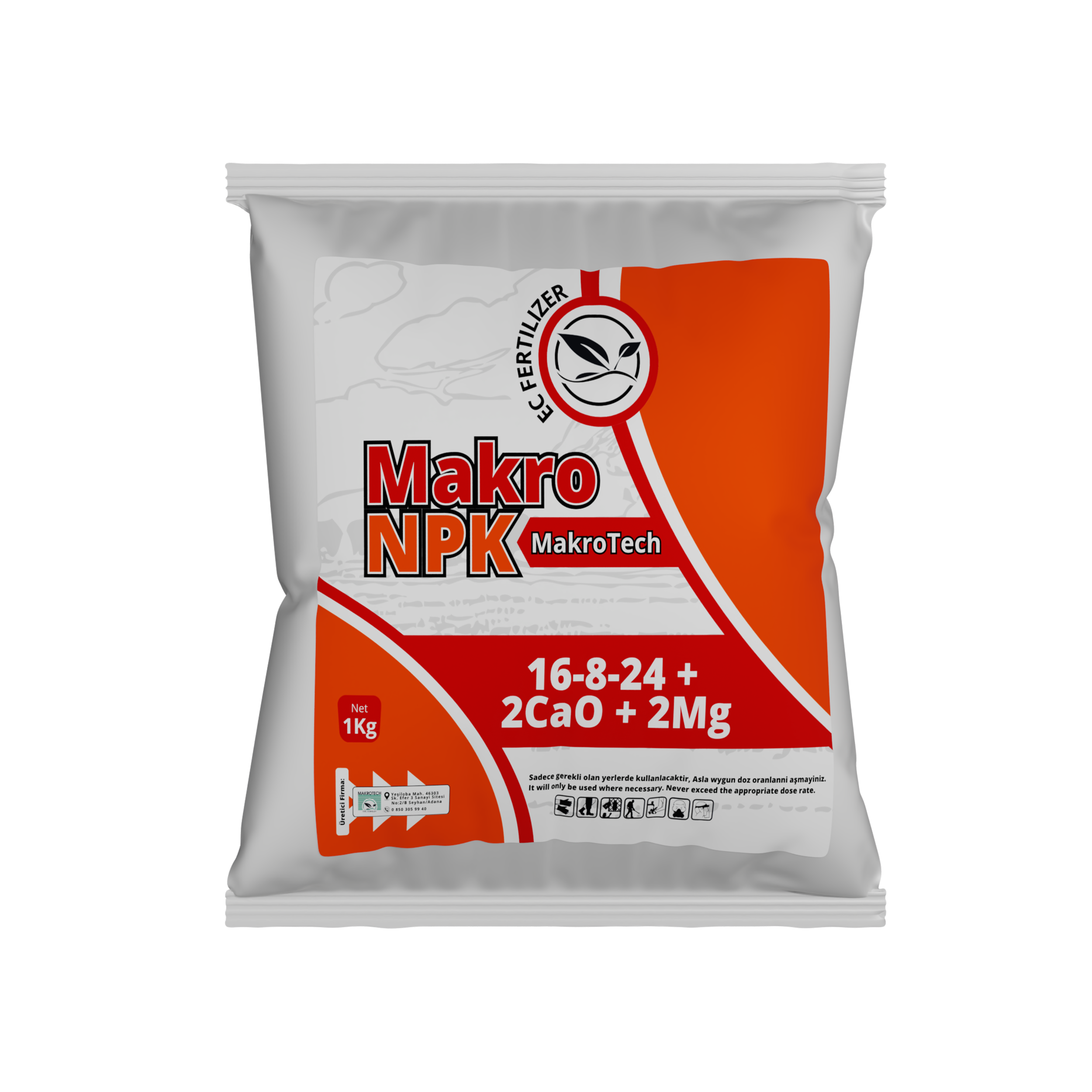 NPK 16-8-24 + 2CaO + 2MgO (Комплексное удобрение)