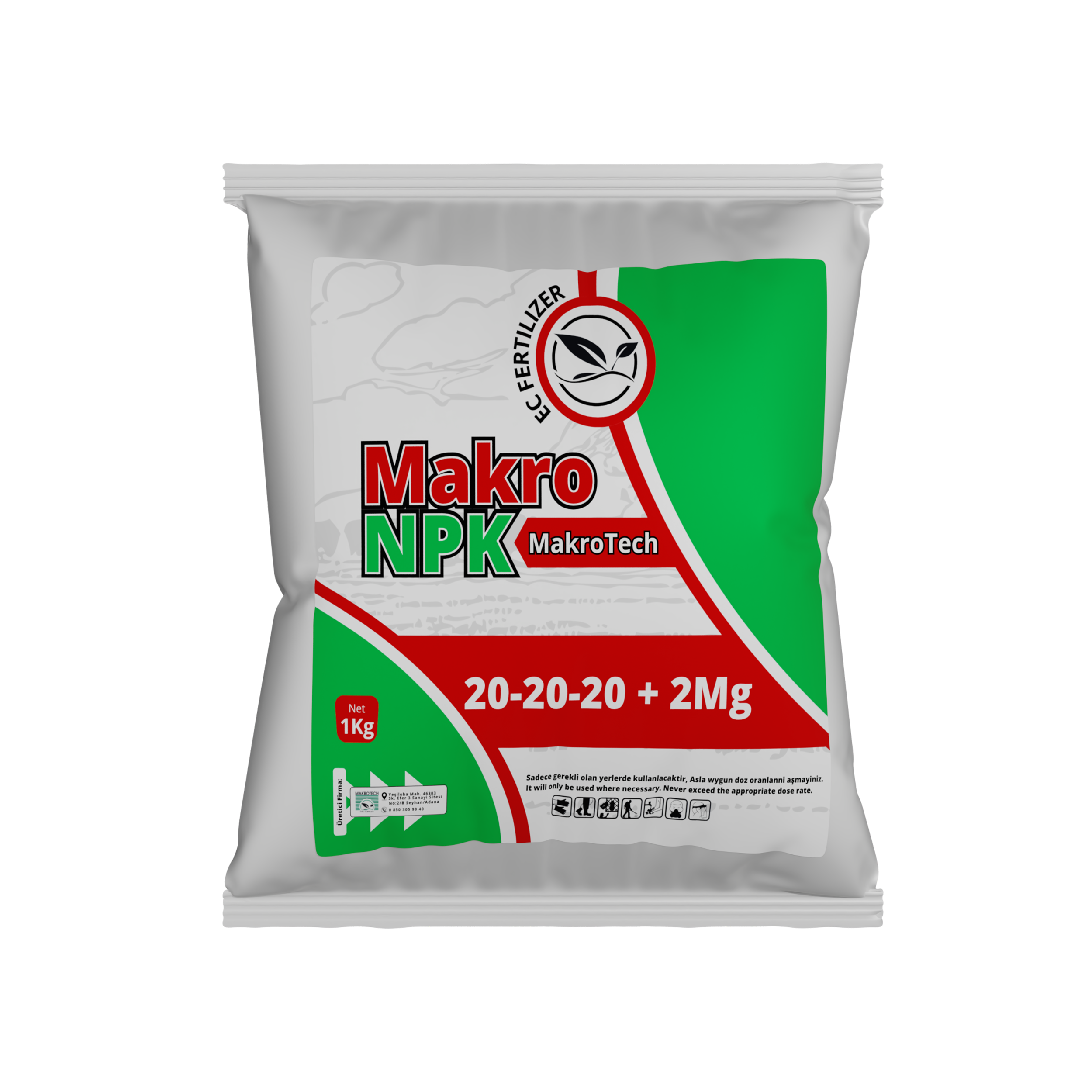 MakroTech NPK 20-20-20 + 2MgO (Комплексное удобрение)